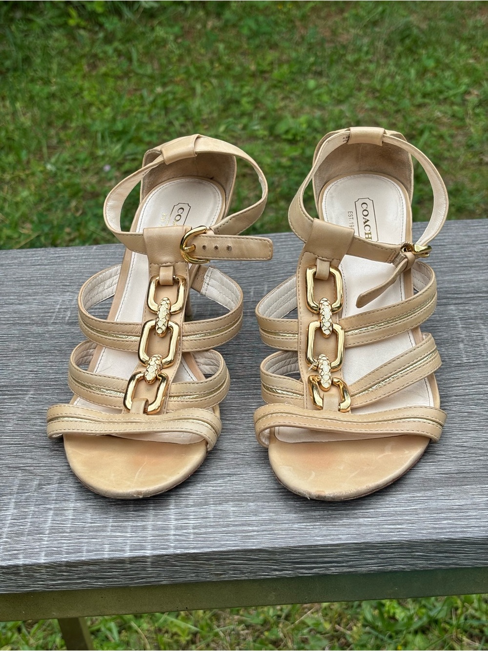 Coach Leather High Heels